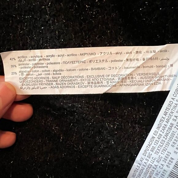 NWT! Zara black one shoulder dress. Size small - Picture 7 of 16